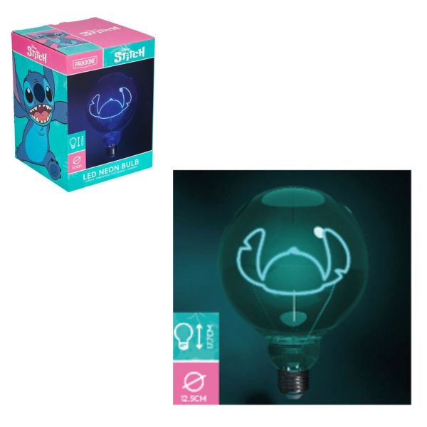 PALADONE – STITCH – LED Neon Bulb (Lampadina al neon)  cm (In box cm)…x6